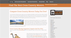 Desktop Screenshot of crosscountrymovers.org